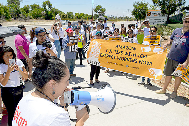 Protesting at Amazon